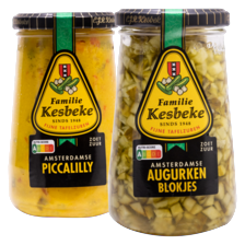 Kesbeke augurkenblokjes of piccalilly